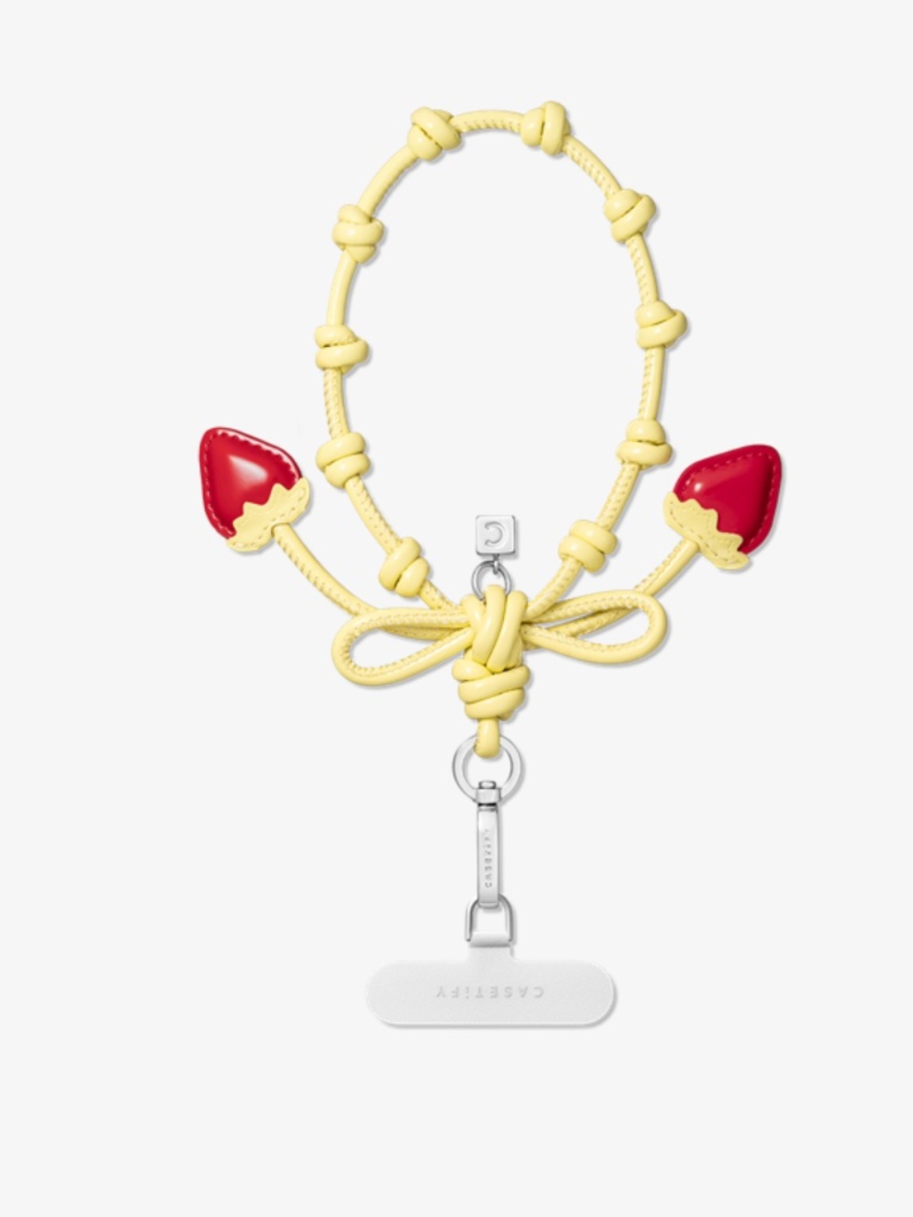 casetify - Bow Charm Wristlet - Sorbet Yellow